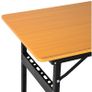 100 cm Foldable Garage Work Bench, Craft Table MDF Workstation, Heavy-duty Steel Frame with Ruler, Protractor Image 6