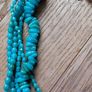 Twisted turquoise beaded necklace Image 6