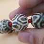 Burmese Antique Pumtek Pyu & Venetian WhiteHeart Glass Beads Bracelet Image 6