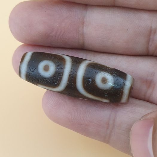 7 Eyes Beautiful Himalayan Tibetan Agate Bead Amulet