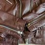 Genel leather jacket   Size S /uk 10 Like a new Image 8