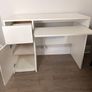 IKEA White Study / Computer Desk With Storage Image 2