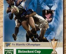 2003 Leinster v Biarritz - Heineken Cup Programme & Ticket