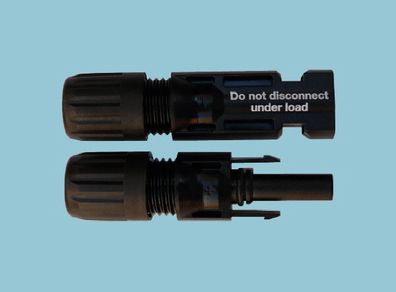 Pair of MC4 Type Solar Connectors