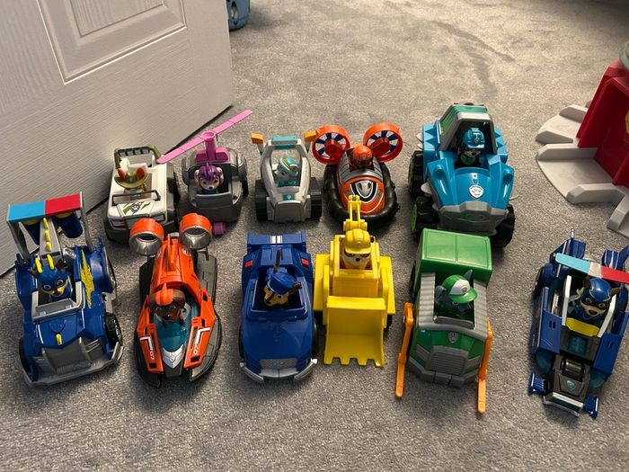 paw patrol cars and figures