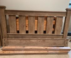 Beautiful Solid Rustic Wooden 6Ft SuperKing Bed Frame - Can Deliver