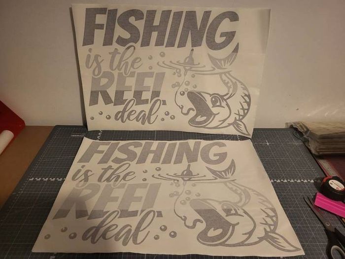 Fishing decals / stickers x 2