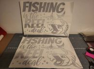 main image for ad Fishing decals / stickers x 2