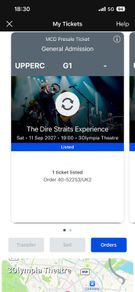 Dire Straits experience tickets