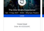 Dire Straits experience tickets