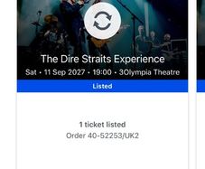 Dire Straits experience tickets