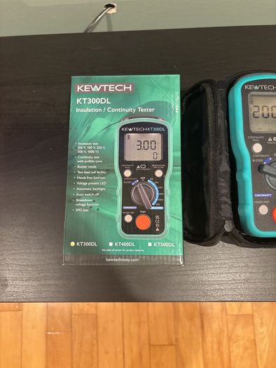Kewtech KT300 DL insulation/ continuity meter