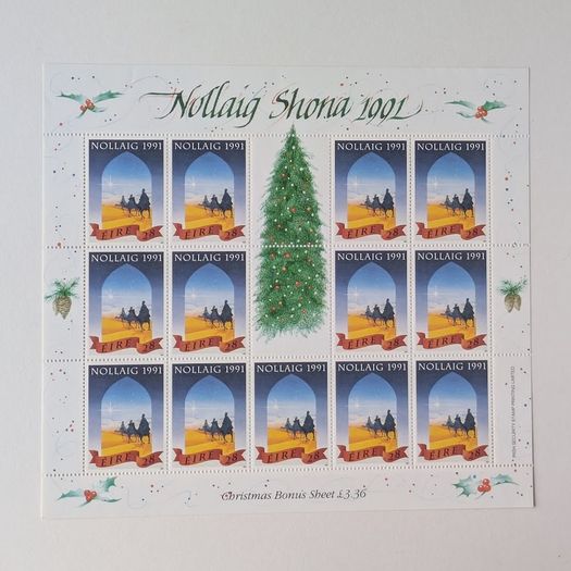 Ireland 1991 Xmas Bonus Sheet - Mint