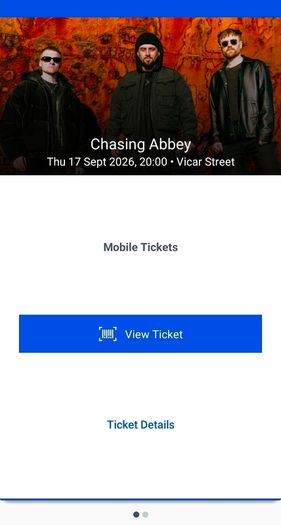 Chasing Abbey Tickets x2
