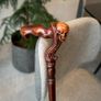 Unique Handmade Walking Stick, Skull Handle, Never Used Image 5