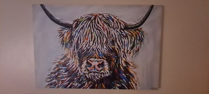 Wrapped canvas painting