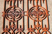 Art Nouveau Gate, Stairs Antique Style