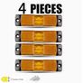 4pcs of Truck LED Side Lights in Red, Yellow, And White; Auxiliary Light Strips; Flashing Image 4