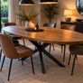 Brand New Oval Oak Dining Table 200cm EZ Living Image 4