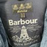 Barbour navy wax jacket small size 10 Image 5