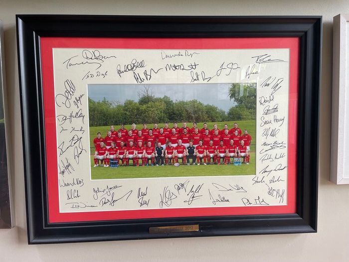 Munster Rugby 2012 signed framed team photo