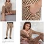 Marc Cain collections line cigarette trousers camel geometric funky chic Image 2
