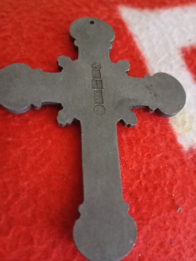 extremely old priest's crusifix cross