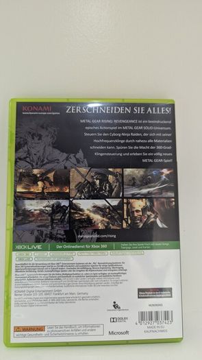 Metal Gear Rising Revengeance Xbox 360