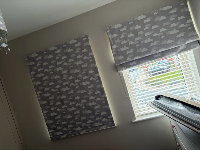 Pair of Roman blinds