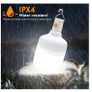 Ledeak 2 Pcs Camping Light, Led Usb Rechargeable Lantern Battery Powered Outdoor Tent Lamp With Hanging Hook, Dimmable 3 Modes Portable Light Bulb For Emergency Patio Garden Gazebo Image 6
