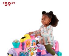 VTech Baby 4-in-1 Alphabet Train Ride On Pink