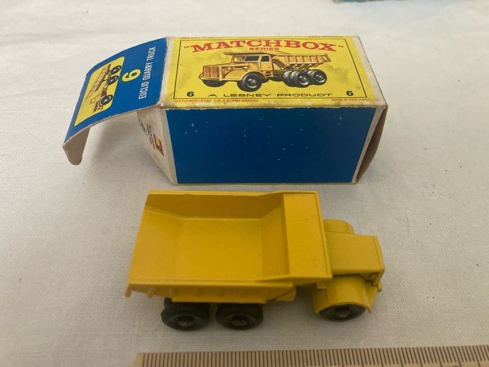Matchbox 6. Euclid quarry truck. 1963. Mint in box.