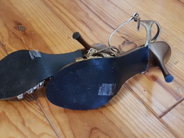 Size 5 Copper / Gold Sandals