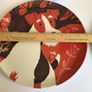 4 Melamine 11" Plates/trays Artist John Hana terrier print Image 3