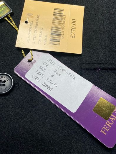 BNWT Feraud Mens Wool Mix Jacket Size 38