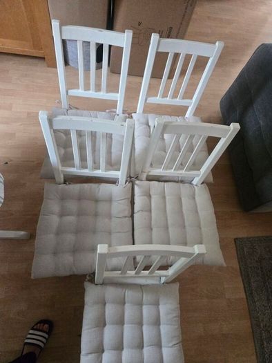 Ikea chair x 5 white