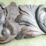 Antique Wood Carved Putti Cherub Figural Wall Plaque Panel Image 4