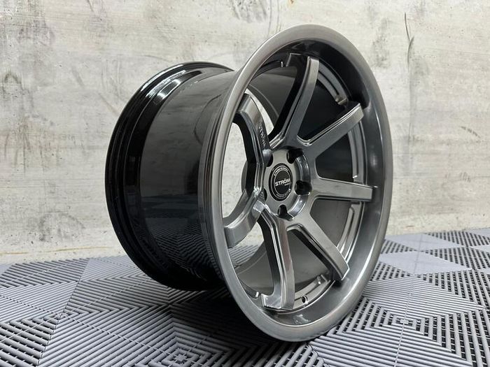 18" Inch Strom DS15 Drift Alloy Wheels 5x114.3 Nissan silvia skyline RX7 MX5 R32 R33 lexus IS200