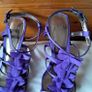 coast bridal heels Size 7 eu 41 purple leather In new condition Image 3