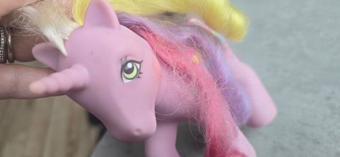 Streaky Rainbow Rider  Rainbow Curl Ponies MLP G1 My Little Pony