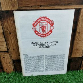 Manchester United Rare Irish Supporters Club Gazette / Programme Vol 1 - No 2
