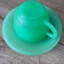 Vintage Fire King Hocking depression jade glass set Image 7