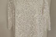 H&amp;M cream lace blouse size 2XL UK22 EU50 Perfect condition Postage included