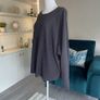 Ladies Long Sleeved Charcoal Grey Pleated Top from Autograph Image 4