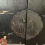 Beautiful Chinese Style Black Lacquer Cabinet , Hand-Painted Decoration Image 4