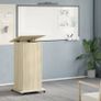 Lectern Table with Wheels And Drawer Image 3