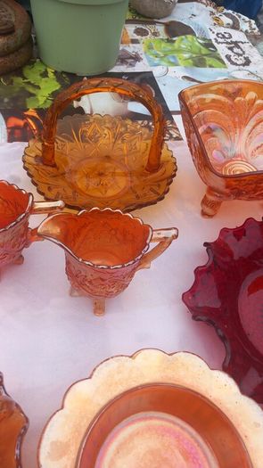 A Selection Of Vintage Carnival Glass