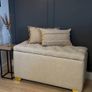 Elegance Boucle Ottoman with Storage 100x40cm  Beige Image 5