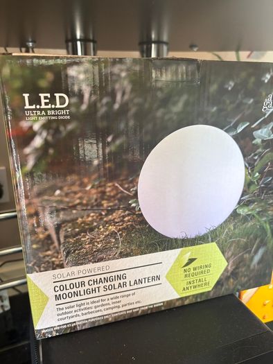 Solar powered moon Lantern