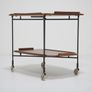 Vintage Swedish Teak Two Tier Serving Cart by Firma Glas & Tra, 1950s Image 3